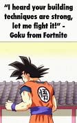 Image result for Goku in Fortnite Pickaxe