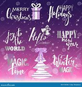 Image result for Merry Christmas and Happy New Year Typography