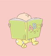 Image result for Baby Girl Reading Book