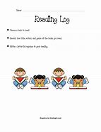 Image result for Free Classroom Printable Reading Log