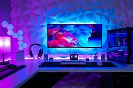 Image result for LED Gaming Room Setup