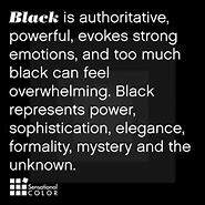 Image result for Black/Color Meaning