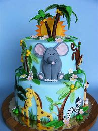 Image result for Jungle Birthday Cake