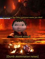 Image result for Buff Baby From Ice Age Meme