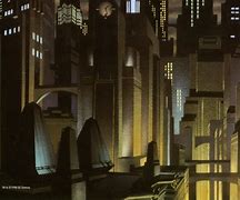 Image result for Batman the Animated Series Background City Art