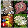 Image result for Stained Concrete Stepping Stones