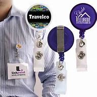 Image result for Name Badge Holders Clip Retractable