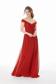 Image result for Off Shoulder Chiffon Gown