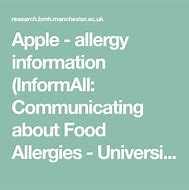 Image result for Raw Apple Allergy