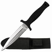 Image result for Fixed Blade Rubber Handled Double Hilt Knife