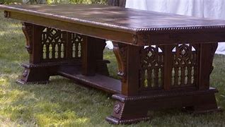 Image result for Gothic Table Base 4 Legs