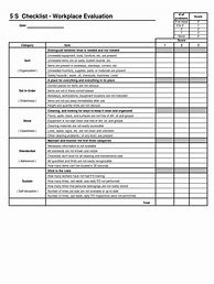 Image result for Printable 5S Checklist