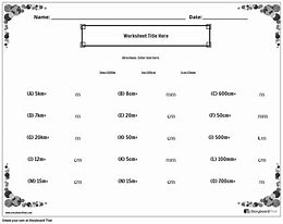 Image result for Easy Measuring Worksheets