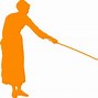 Image result for Standing Woman Fishing Silhouette
