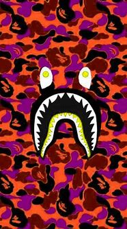 Image result for Orange BAPE Wallpaper