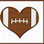 Image result for Football Heart Clip Art Black and White