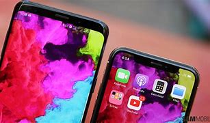 Image result for iPhone X vs Galaxy S9 Size