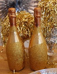 Image result for Gold Champagne Bottle