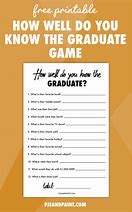 Image result for How Well Do You Know the Graduate Template