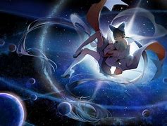 Image result for Anime Girl with Galaxy