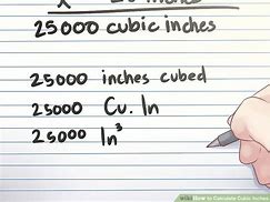 Image result for Cubic Inch Conversion Chart
