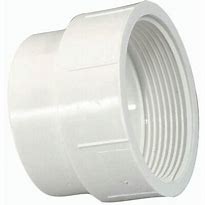 Image result for 4" PVC Cleanout Adapter