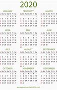 Image result for 2020 Yearly Calendar Template Word