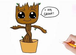 Image result for Easy Things to Draw Baby Groot