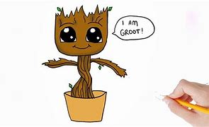 Image result for Cute Baby Groot Drawing Good