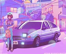 Image result for Initial D Toyota AE86 Anime