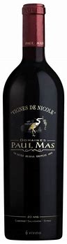 Image result for Paul Mas vignes Nicole cabernet sauvignon syrah