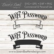 Image result for Wi-Fi Password Sign Vintage
