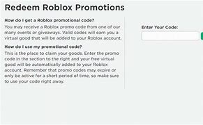Image result for How to Use Promo Codes in Roblox