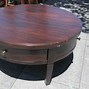 Image result for Circular Coffee Table with Drawers