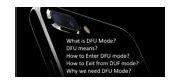 Image result for Put iPhone in DFU Mode