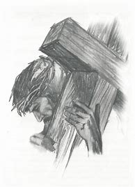 Image result for Jesus On Cross Sketch