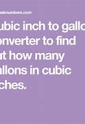 Image result for How Many Cubic Inches of Water in a Gallon