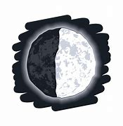 Image result for First Quarter Moon Clip Art