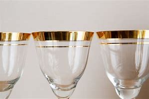 Image result for Gold Drinking Glasses