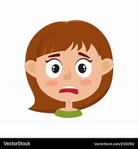 Image result for A Worried Girl Face Facing Sideways in a Cartoon