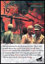 Image result for 1984 Sikh Jenocide