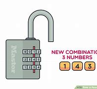 Image result for How to Reset Master Lock Combination