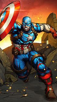 Image result for Captain America Buff Cartoon