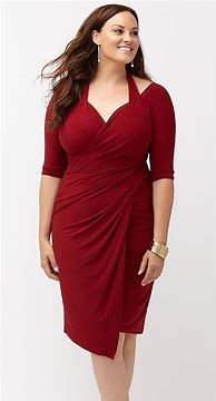 Image result for Plus Size Red Dress