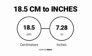 Image result for 18.5 Cm in Inches