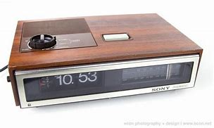 Image result for Sony Transistor Radio with Clock