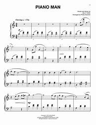 Image result for Piano Man Piano Sheet Music