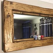Image result for Rustic Wood Wall Mirror