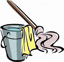 Image result for Clip Art of Mop and Bucket Cleaning