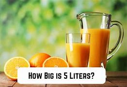 Image result for How Big Is 5 Liters